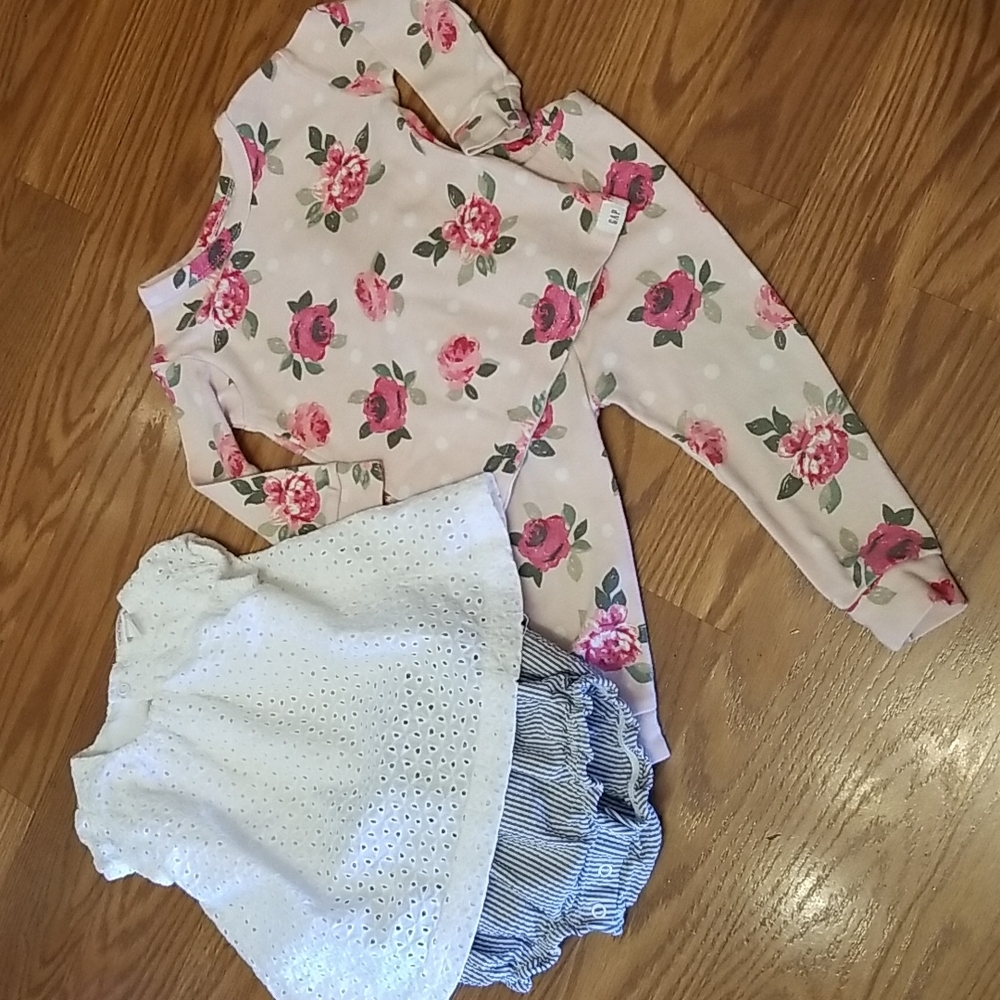 Gap pajamas cat an hack romper 12mo